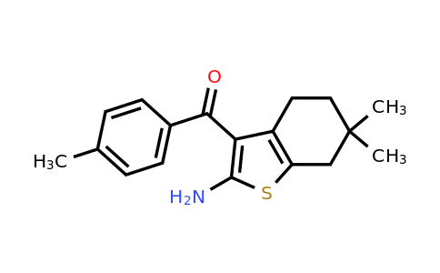 CAS 1461715-47-8 | 6,6-dimethyl-3-(4-methylbenzoyl)-4,5,6,7-tetrahydro-1-benzothiophen-2-amine