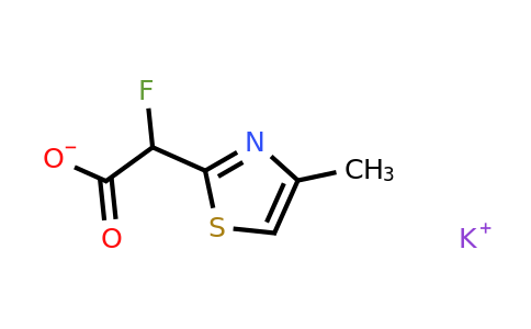 CAS 1461715-74-1 | potassium 2-fluoro-2-(4-methyl-1,3-thiazol-2-yl)acetate