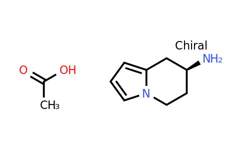 (7S)-5,6,7,8-tetrahydroindolizin-7-amine; acetic acid
