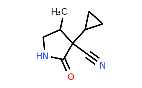 CAS 1462289-96-8 | 3-cyclopropyl-4-methyl-2-oxo-pyrrolidine-3-carbonitrile