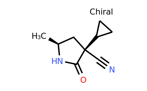 CAS 1462289-99-1 | (3S,5S)-3-cyclopropyl-5-methyl-2-oxo-pyrrolidine-3-carbonitrile