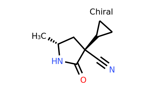 CAS 1462290-02-3 | (3S,5R)-3-cyclopropyl-5-methyl-2-oxo-pyrrolidine-3-carbonitrile