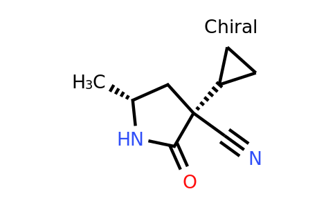 CAS 1462290-03-4 | (3R,5R)-3-cyclopropyl-5-methyl-2-oxo-pyrrolidine-3-carbonitrile