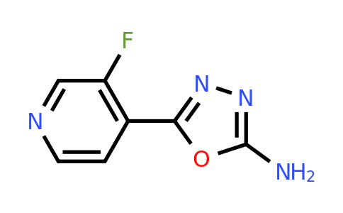 CAS 1462900-00-0 | 5-(3-fluoropyridin-4-yl)-1,3,4-oxadiazol-2-amine