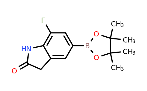 CAS 1463054-13-8 | 7-fluoro-5-(tetramethyl-1,3,2-dioxaborolan-2-yl)-2,3-dihydro-1H-indol-2-one