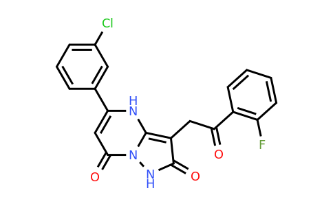 CAS 1464091-51-7 | 5-(3-Chlorophenyl)-3-(2-(2-fluorophenyl)-2-oxoethyl)pyrazolo[1,5-a]pyrimidine-2,7(1H,4H)-dione