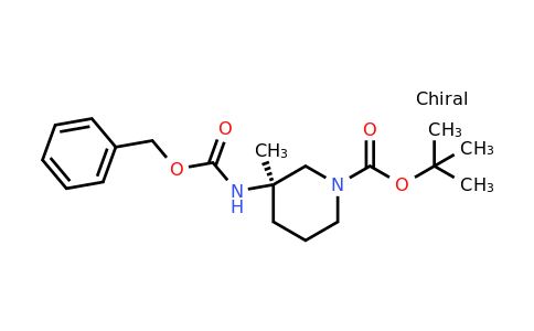 CAS 1464137-14-1 | (R)-tert-Butyl 3-(((benzyloxy)carbonyl)amino)-3-methylpiperidine-1-carboxylate