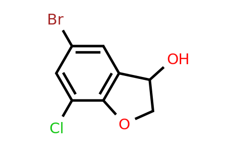 CAS 1465873-61-3 | 5-bromo-7-chloro-2,3-dihydro-1-benzofuran-3-ol
