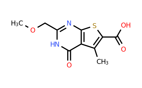 CAS 146628-90-2 | 2-(Methoxymethyl)-5-methyl-4-oxo-3H,4H-thieno[2,3-d]pyrimidine-6-carboxylic acid