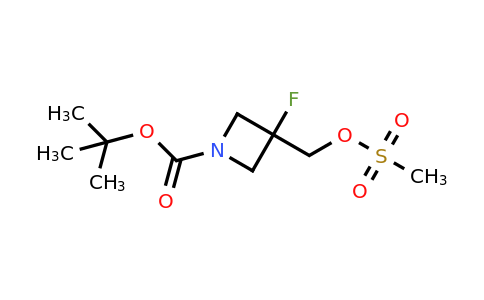 CAS 1466514-75-9 | tert-Butyl 3-fluoro-3-(((methylsulfonyl)oxy)methyl)azetidine-1-carboxylate