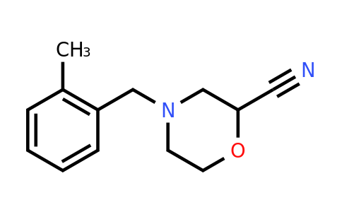 CAS 1466551-41-6 | 4-[(2-Methylphenyl)methyl]morpholine-2-carbonitrile