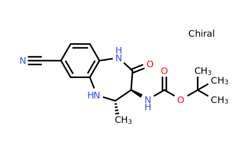 CAS 1466558-30-4 | tert-Butyl ((3S,4S)-7-cyano-4-methyl-2-oxo-2,3,4,5-tetrahydro-1H-benzo[b][1,4]diazepin-3-yl)carbamate
