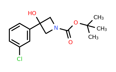 CAS 1466846-88-7 | tert-Butyl 3-(3-chlorophenyl)-3-hydroxyazetidine-1-carboxylate