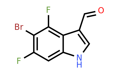 CAS 1467059-98-8 | 5-bromo-4,6-difluoro-1H-indole-3-carbaldehyde