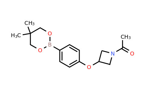 CAS 1467060-02-1 | 1-(3-(4-(5,5-Dimethyl-1,3,2-dioxaborinan-2-yl)phenoxy)azetidin-1-yl)ethanone