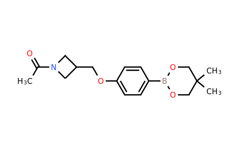 CAS 1467060-06-5 | 1-(3-((4-(5,5-Dimethyl-1,3,2-dioxaborinan-2-yl)phenoxy)methyl)azetidin-1-yl)ethanone