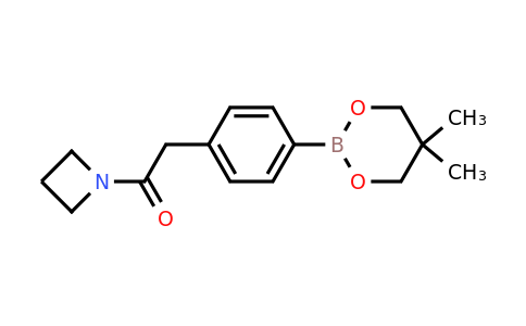 CAS 1467060-10-1 | 1-(Azetidin-1-yl)-2-(4-(5,5-dimethyl-1,3,2-dioxaborinan-2-yl)phenyl)ethanone