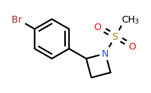 CAS 1467060-78-1 | 2-(4-Bromophenyl)-1-(methylsulfonyl)azetidine