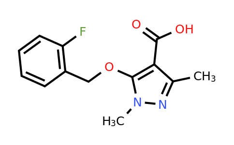 CAS 1467884-48-5 | 5-[(2-fluorophenyl)methoxy]-1,3-dimethyl-1H-pyrazole-4-carboxylic acid