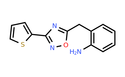 CAS 1469080-63-4 | 2-((3-(thiophen-2-yl)-1,2,4-oxadiazol-5-yl)methyl)aniline