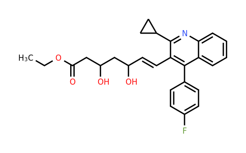 CAS 147008-20-6 | (E)-Ethyl 7-(2-cyclopropyl-4-(4-fluorophenyl)quinolin-3-yl)-3,5-dihydroxyhept-6-enoate
