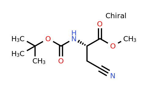 CAS 147091-70-1 | methyl (2S)-2-(tert-butoxycarbonylamino)-3-cyano-propanoate