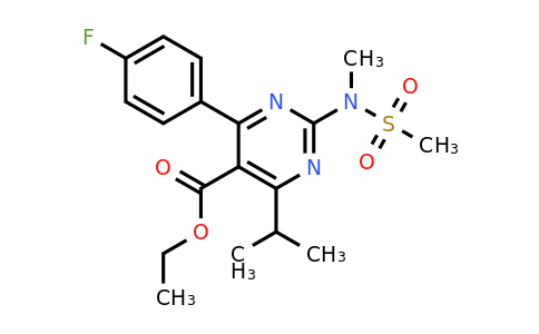 CAS 147118-30-7 | Ethyl 4-(4-fluorophenyl)-6-isopropyl-2-(N-methylmethylsulfonamido)pyrimidine-5-carboxylate