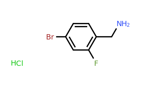 CAS 147181-08-6 | (4-Bromo-2-fluorophenyl)methanamine hydrochloride