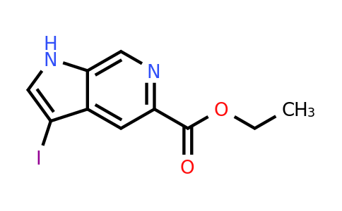 CAS 147503-88-6 | ethyl 3-iodo-1H-pyrrolo[2,3-c]pyridine-5-carboxylate