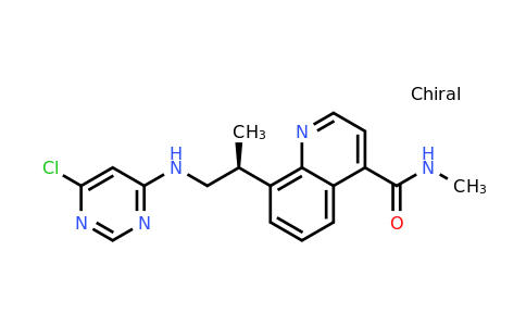CAS 1476076-42-2 | 8-[(2S)-1-[(6-chloropyrimidin-4-yl)amino]propan-2-yl]-N-methylquinoline-4-carboxamide