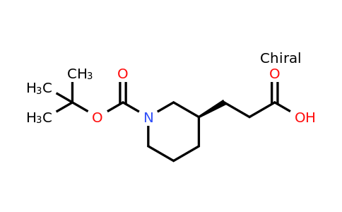 CAS 1476763-71-9 | 3-[(3R)-1-tert-butoxycarbonyl-3-piperidyl]propanoic acid