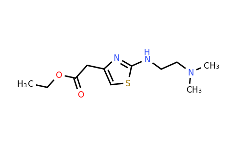 CAS 1477934-34-1 | Ethyl 2-(2-{[2-(dimethylamino)ethyl]amino}-1,3-thiazol-4-yl)acetate