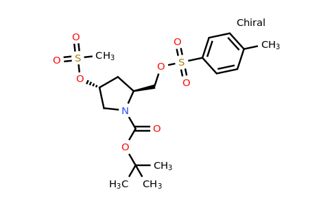 CAS 148017-08-7 | tert-butyl (2S,4R)-4-methylsulfonyloxy-2-(p-tolylsulfonyloxymethyl)pyrrolidine-1-carboxylate