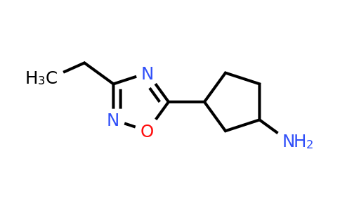 CAS 1481234-07-4 | 3-(3-Ethyl-1,2,4-oxadiazol-5-yl)cyclopentanamine