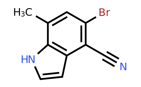 CAS 1481633-70-8 | 5-bromo-7-methyl-1H-indole-4-carbonitrile