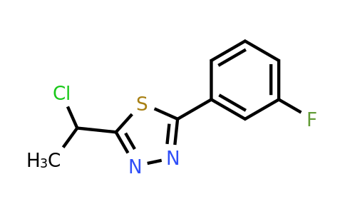 CAS 1482168-83-1 | 2-(1-chloroethyl)-5-(3-fluorophenyl)-1,3,4-thiadiazole