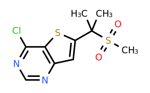 CAS 1482914-42-0 | 4-Chloro-6-(2-(methylsulfonyl)propan-2-yl)thieno[3,2-d]pyrimidine