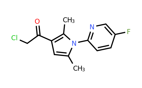 CAS 1482965-26-3 | 2-Chloro-1-(1-(5-fluoropyridin-2-yl)-2,5-dimethyl-1H-pyrrol-3-yl)ethanone