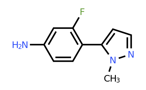 CAS 1485191-34-1 | 3-Fluoro-4-(1-methyl-1H-pyrazol-5-yl)aniline