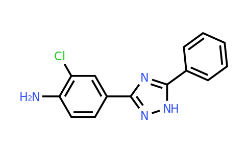 CAS 1485415-27-7 | 2-chloro-4-(5-phenyl-1H-1,2,4-triazol-3-yl)aniline