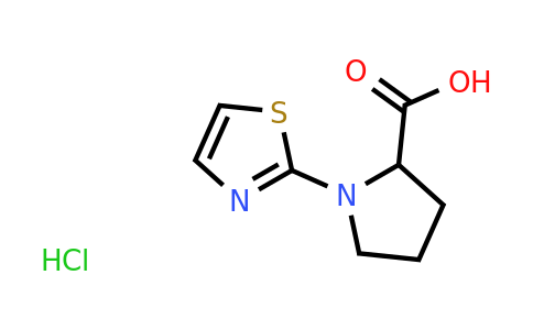 CAS 1485712-52-4 | 1-(1,3-thiazol-2-yl)pyrrolidine-2-carboxylic acid hydrochloride