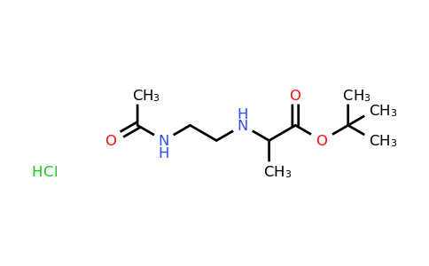 CAS 1485734-35-7 | tert-butyl 2-[(2-acetamidoethyl)amino]propanoate hydrochloride