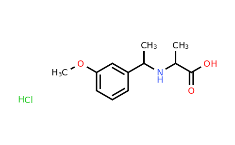 CAS 1485764-97-3 | 2-{[1-(3-methoxyphenyl)ethyl]amino}propanoic acid hydrochloride