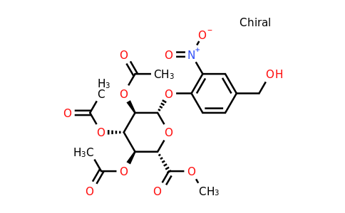 CAS 148579-94-6 | (2S,3R,4S,5S,6S)-2-(4-(Hydroxymethyl)-2-nitrophenoxy)-6-(methoxycarbonyl)tetrahydro-2H-pyran-3,4,5-triyl triacetate