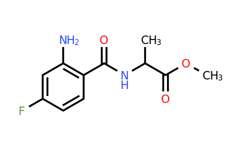 CAS 1485818-02-7 | methyl 2-[(2-amino-4-fluorophenyl)formamido]propanoate