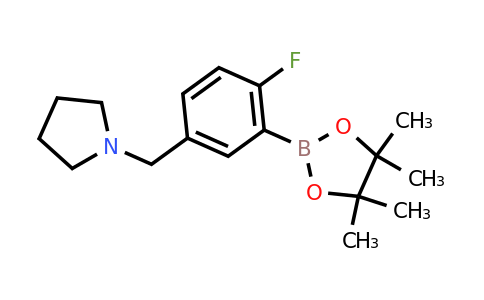 CAS 1486485-42-0 | 1-{[4-fluoro-3-(tetramethyl-1,3,2-dioxaborolan-2-yl)phenyl]methyl}pyrrolidine