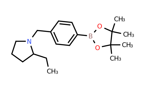 CAS 1486485-51-1 | 2-ethyl-1-{[4-(tetramethyl-1,3,2-dioxaborolan-2-yl)phenyl]methyl}pyrrolidine