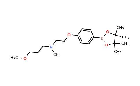 CAS 1486485-53-3 | (3-methoxypropyl)(methyl){2-[4-(tetramethyl-1,3,2-dioxaborolan-2-yl)phenoxy]ethyl}amine