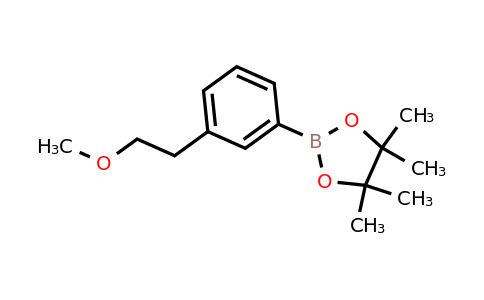 CAS 1486485-55-5 | 2-[3-(2-methoxyethyl)phenyl]-4,4,5,5-tetramethyl-1,3,2-dioxaborolane