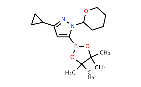 CAS 1486485-57-7 | 3-cyclopropyl-1-(oxan-2-yl)-5-(tetramethyl-1,3,2-dioxaborolan-2-yl)-1H-pyrazole